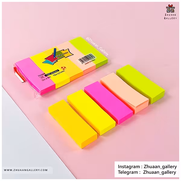 استیکی نت 7.5 در 2.5 سانتیمتری رنگی