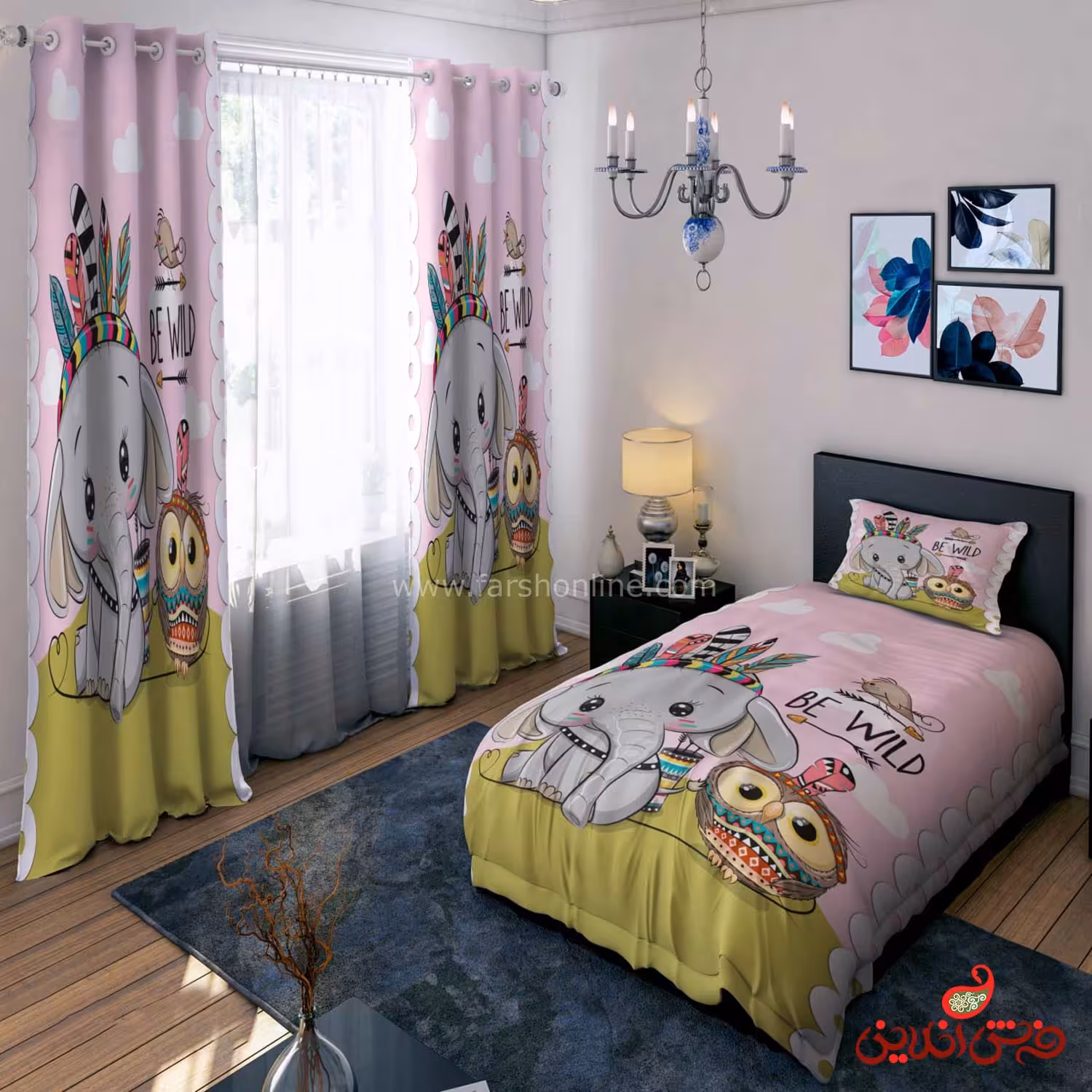 روتختی طرح خرس و ماه  کد 15001