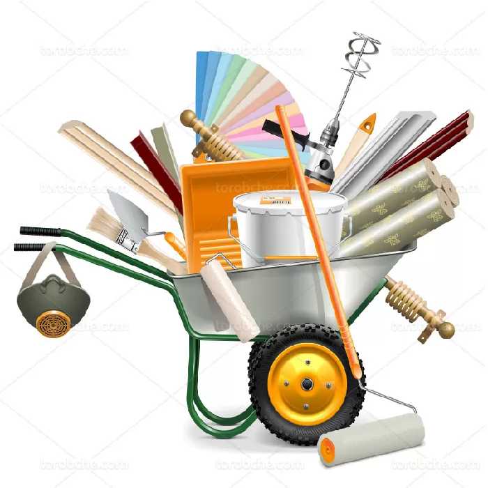 وکتور ابزار کاغذ دیواری و نقاشی | گرافیک با طعم تربچه