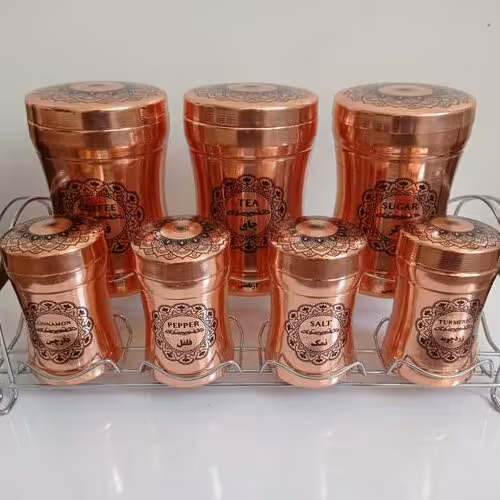 سرویس پاسماوری مسی 7 تایی مخصوص نانو شده همراه استند

