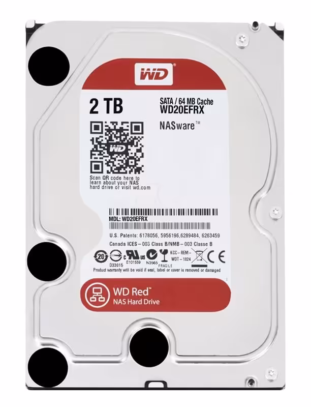 هارد دیسک وسترن دیجیتال 2 ترابایت مدل WD Red