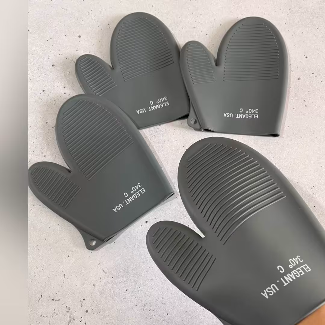 دستکش سیلیکونی الگانت ( یک عدد)با تراکم بالا مناسب جهت استفاده در فر و ماکروفربسیار مقاوم در برابر حرارت و تحم(پس کرایه)