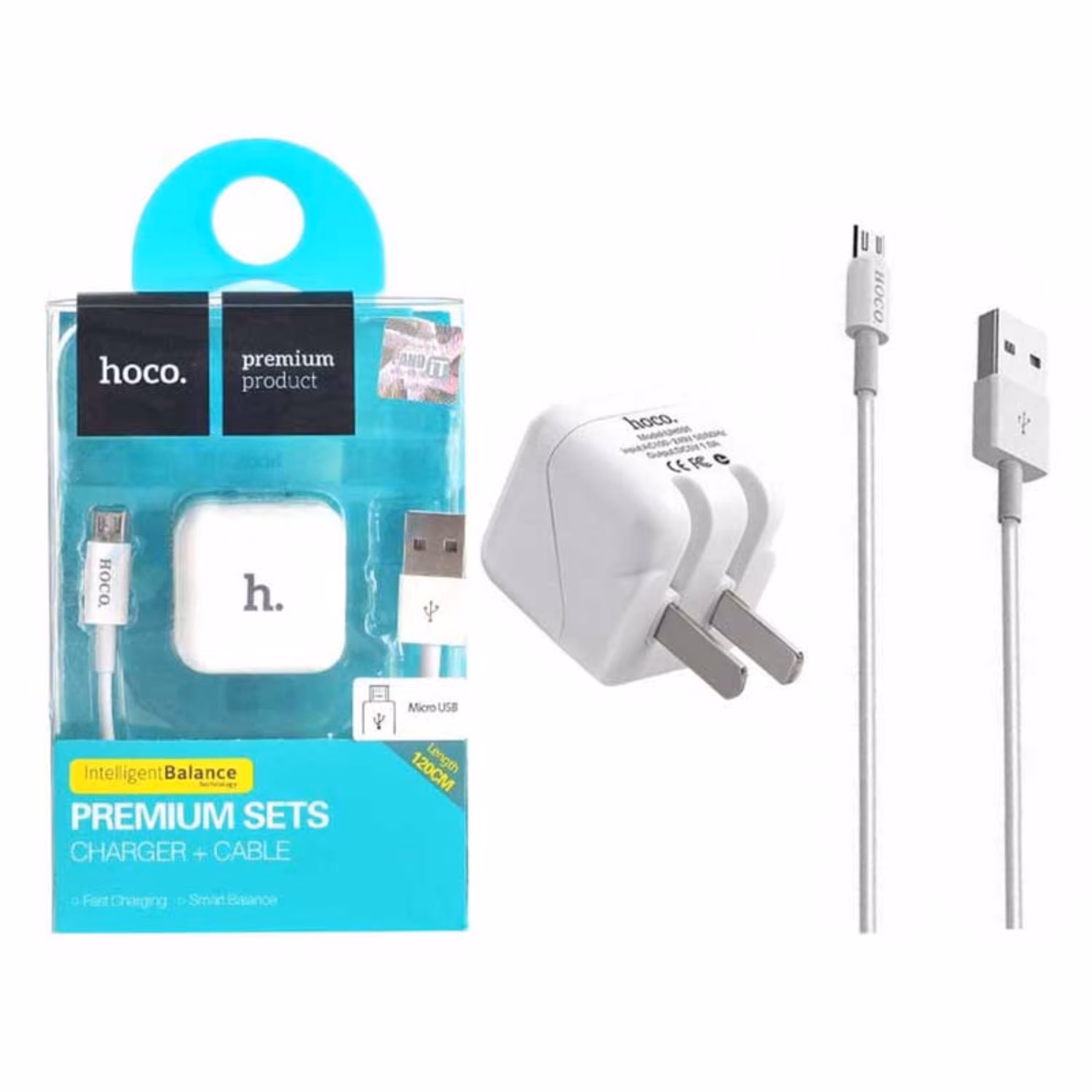 شارژر دیواری هوکو مدل UH101 همراه کابل میکرو یو اس بی