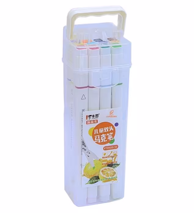 ماژیک هایلایتر مدل دو سر بسته 12 عددی