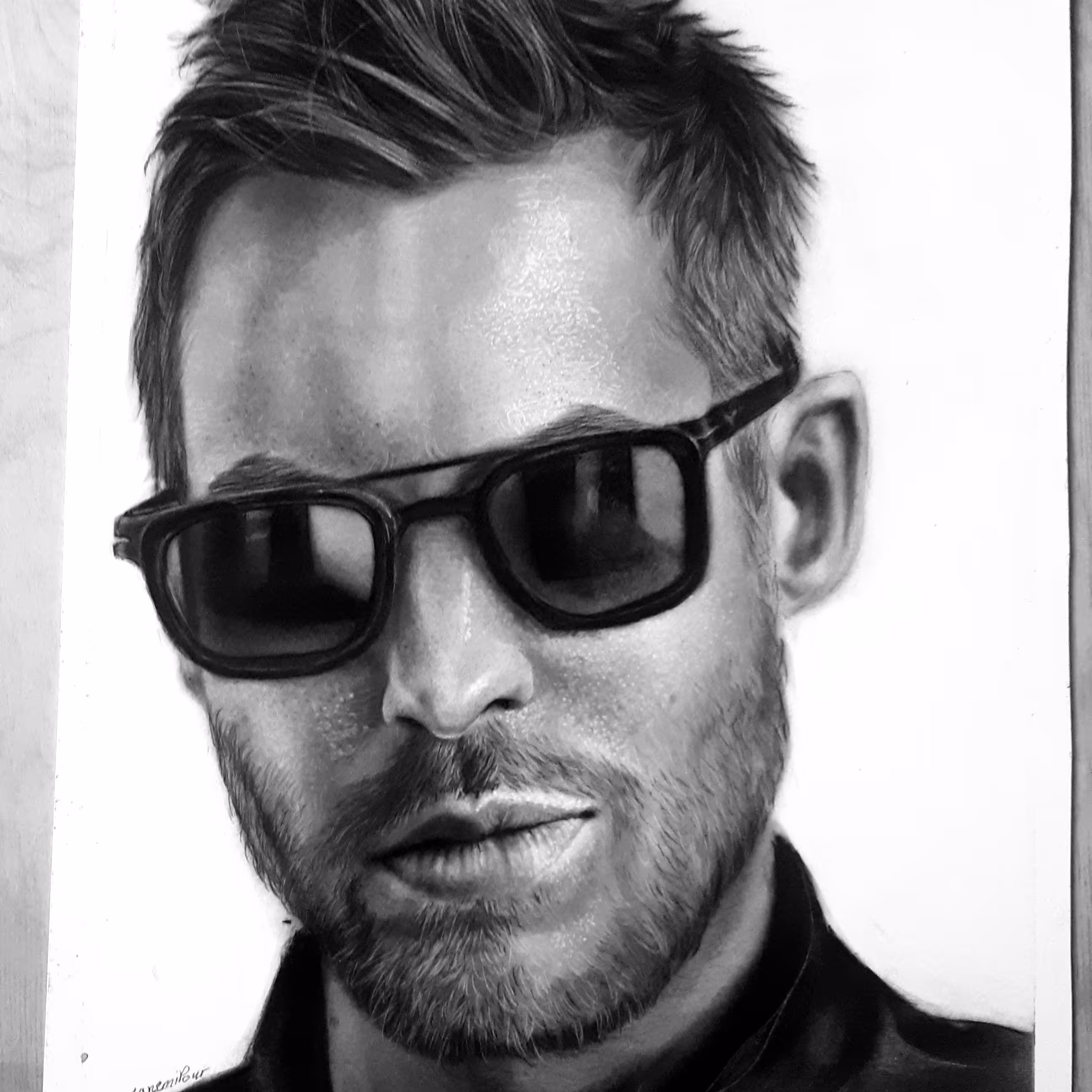 سفارش طراحی چهره چهره مخصوص هدیه سایز (30در40)a3