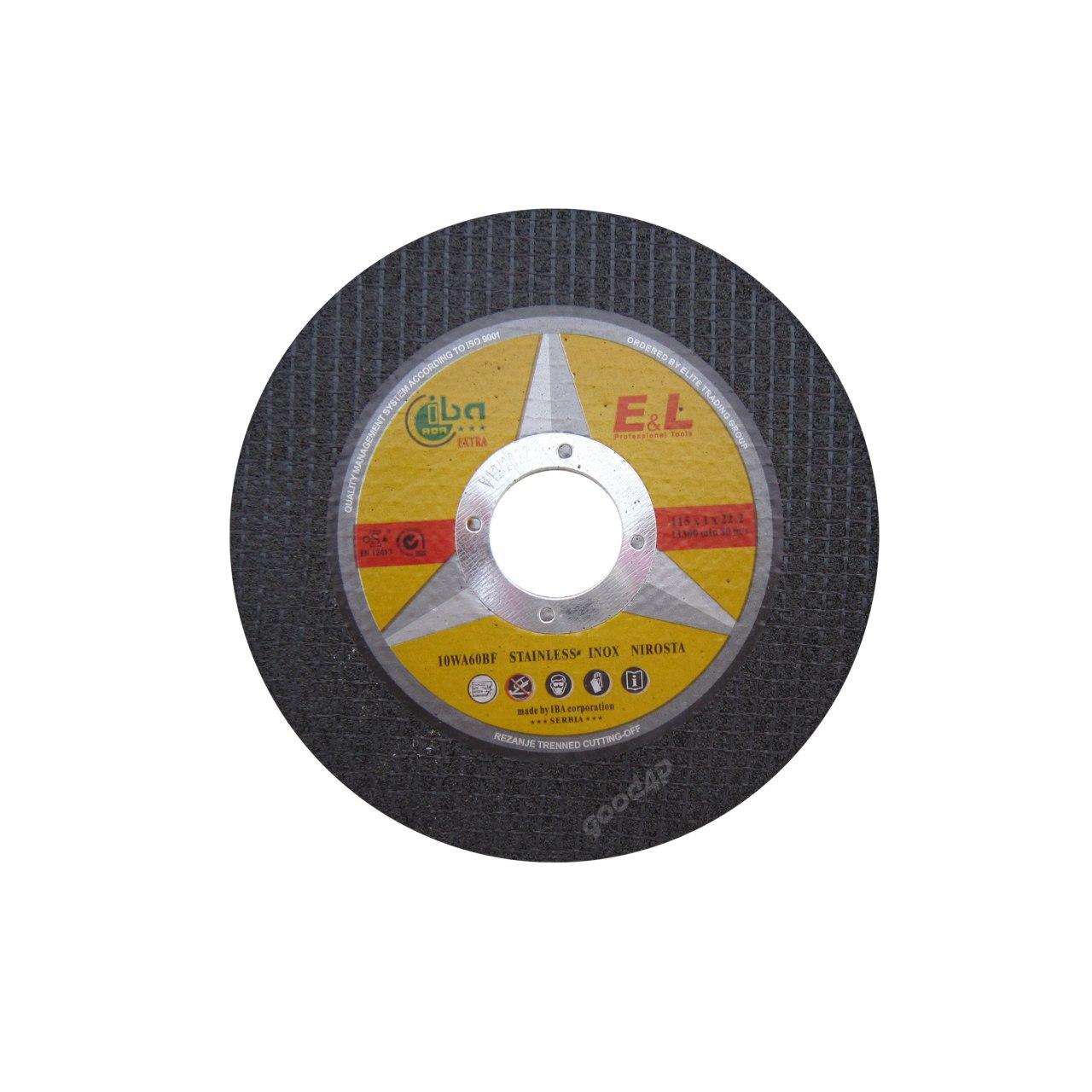 صفحه برش استیل مینی ۱۱۵ میلی متر سه ستاره الیت