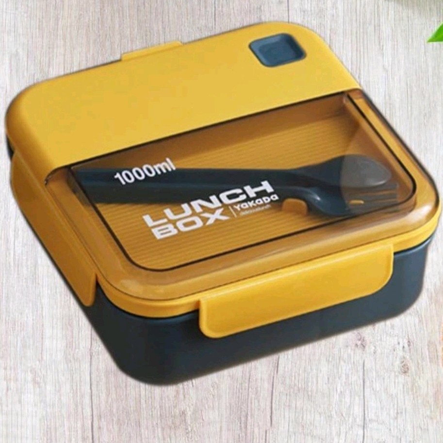 ظرف غذا لانچ باکس Lunch Box یک طبقه دارای دو قسمت مجزا