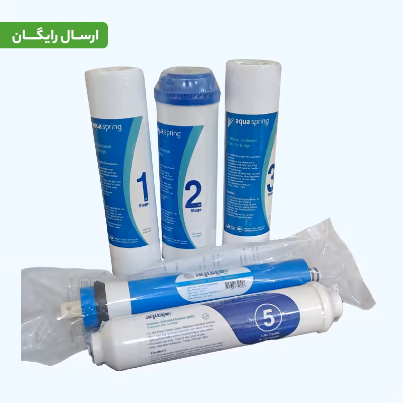 پک کامل فیلتر دستگاه تصفیه آب خانگی آکوا اسپرینگ