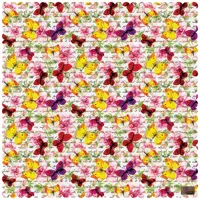 رومیزی مخمل طرح پروانه سایز 140 در 140 مدل T7-10 شرکت رنس