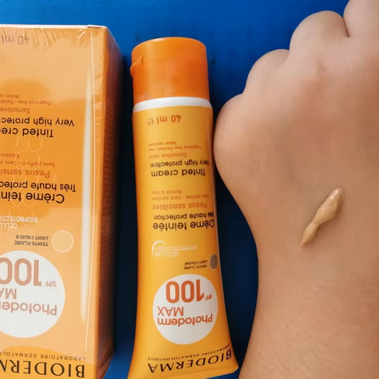 ضدافتاب رنگی بیودرما spf100 فاقد پارابن