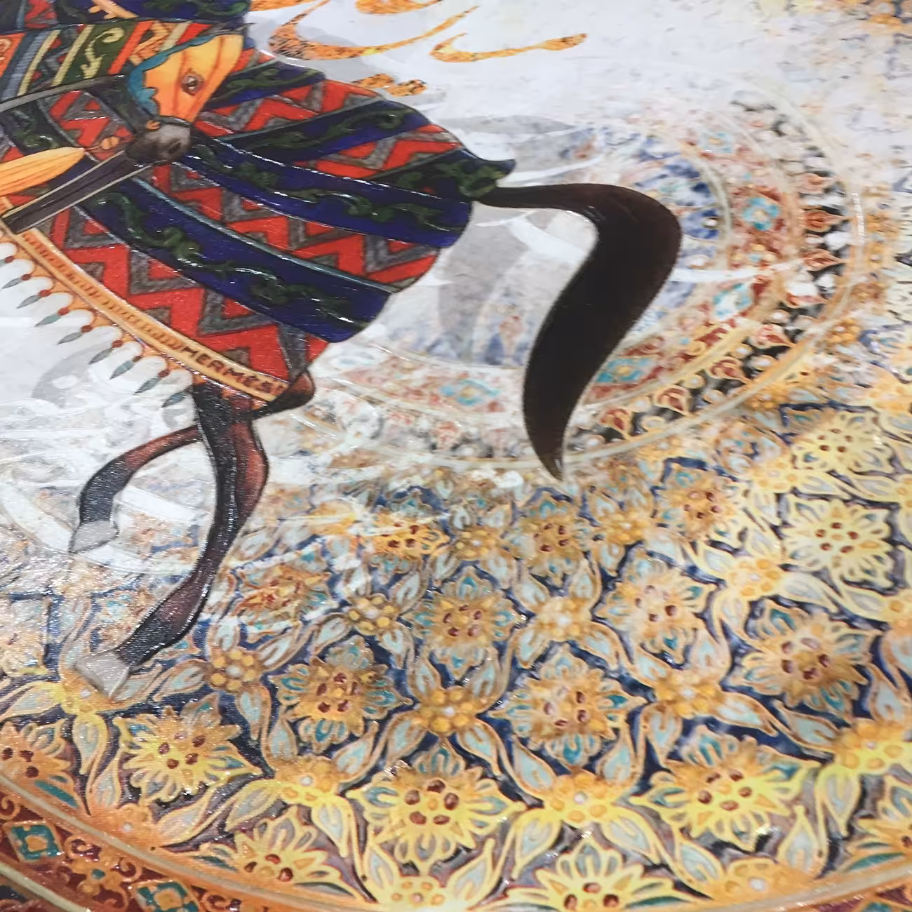 تابلو بوم تلفیقی نقاشیخط دیجیتال آرت گالری چارگوش 5560