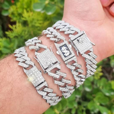 دستبند فول نگین