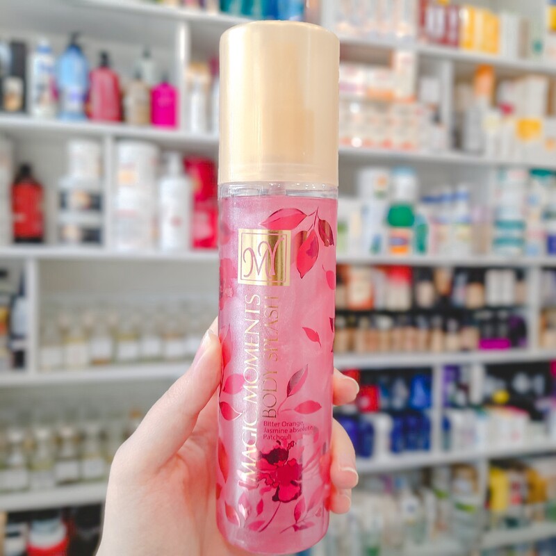 بادی اسپلش زنانه مای رایحه مجیک مومنت ضد تعریق ماندگاری بالا مناسب برای بدن دارای شاین  و اکلیل ریز حجم 200 میلی لیتر