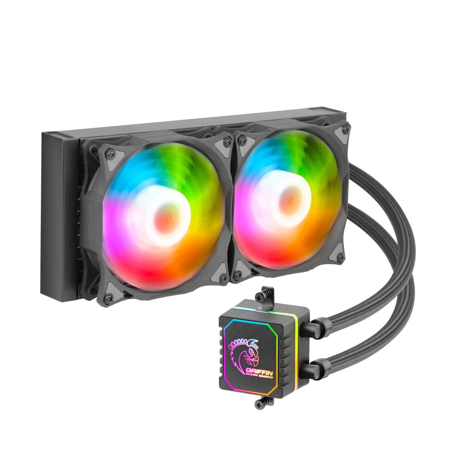 خنک کننده ابی گرین مدل GREEN GLACIER 240 ARGB Liquid Cooler