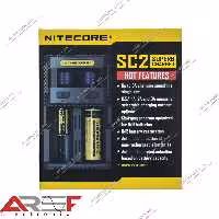 شارژر فست شارژ دوتایی NITECORE مدل SC2 - فروشگاه عارف الکترونیک