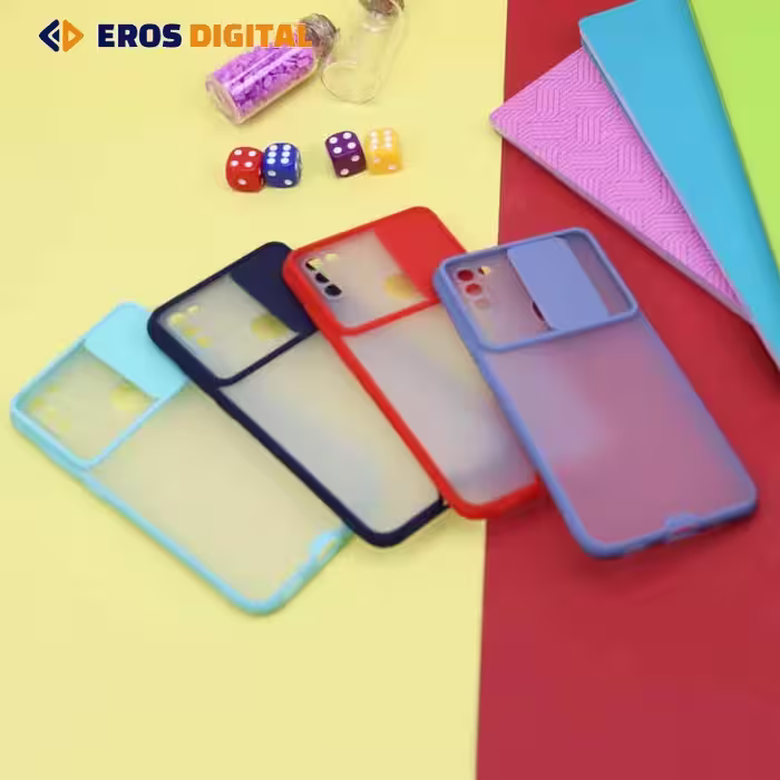 قاب سامسونگ Galaxy A11 مدل محافظ لنز دار پشت مات - مشکی