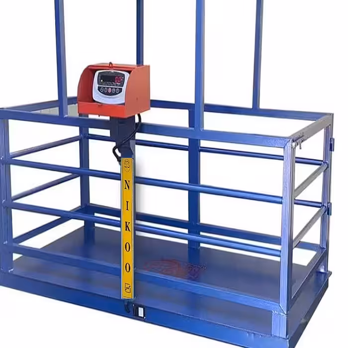 باسکول دامکش کفی قفس دار ظرفیت 1600 تا 3000کیلوگرم