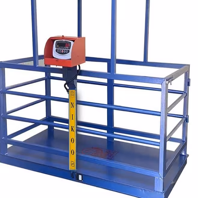 باسکول دامکش کفی قفس دار ظرفیت 1600 تا 3000کیلوگرم