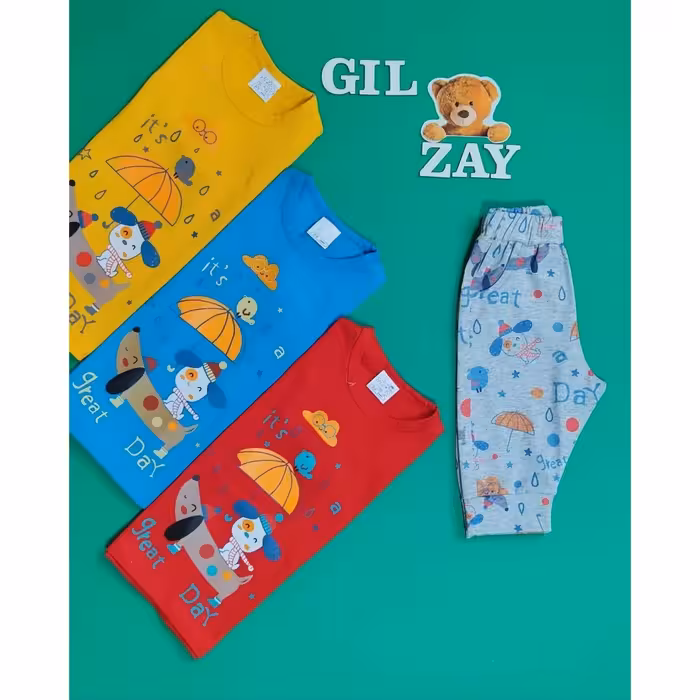 لباس بچگانه بلوزشلوارک طرح هاپو