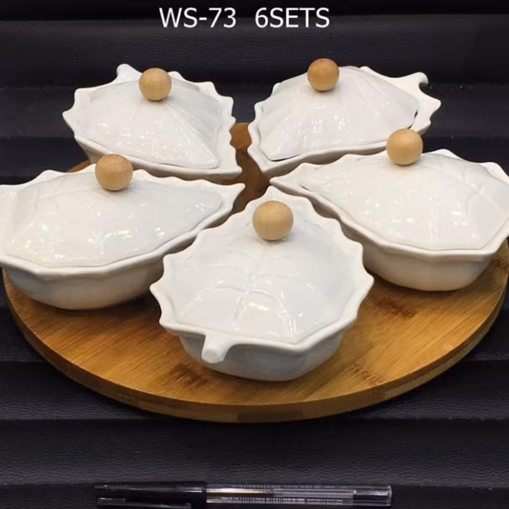 اردوخوری طرح برگ سرامیکی وگاتی