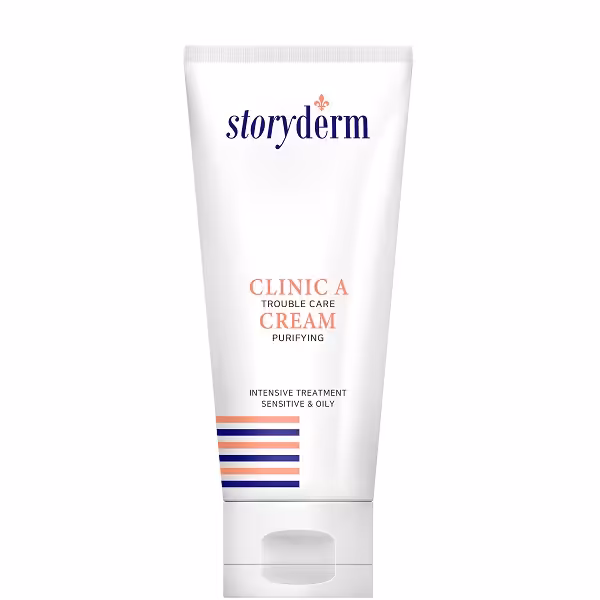 کرم مرطوب کننده پوست چرب و جوش دار استوری درم Storyderm لاین کلینیک آ Clinic-A حجم 50 میل
