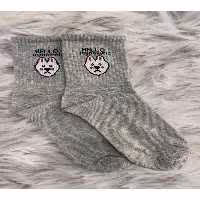 جوراب خاکستری مردانه و زنانه تنیس کالج 6 ساله Forever