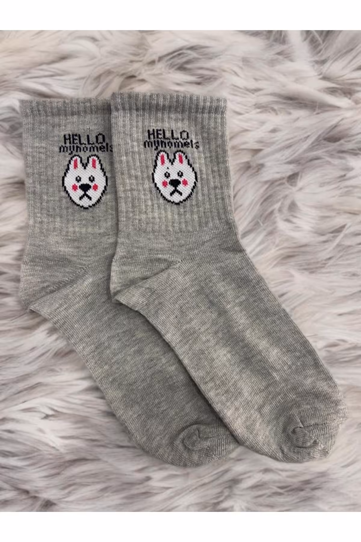 جوراب خاکستری مردانه و زنانه تنیس کالج 6 ساله Forever