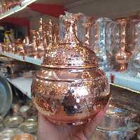 آجیل خوری فضلی مسی بدون پایه رنگ ثابت