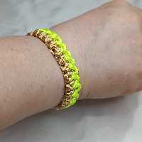 دستبند  اسپرت دو رنگ مکرومه بافت دستبند خاص اکسسوری شیک زیبابافت    ست ساعت و لباس | amazonchi