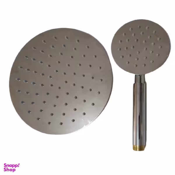 سر دوش حمام مدل دایره استیل بسته دو عددی