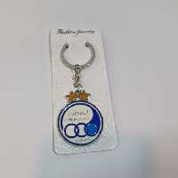 جاکلیدی استقلال فلزی درجه یک  پشت آینه دار مناسب استفاده به عنوان آینه یا حکاکی جاسویچی جاکلیدی فوتبالی