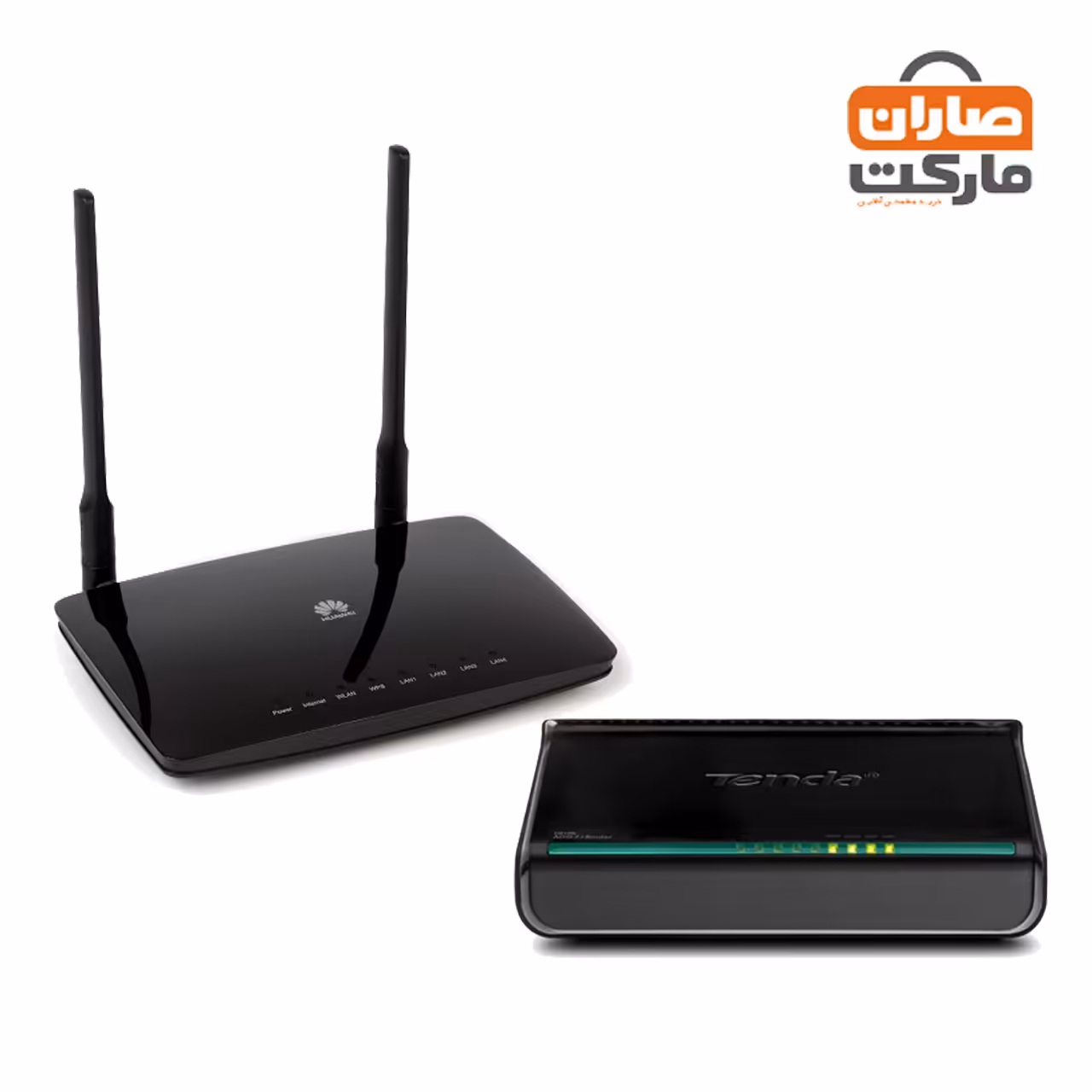 باندل مودم ADSL کابلی Tenda و روتر بی‌سیم Huawei