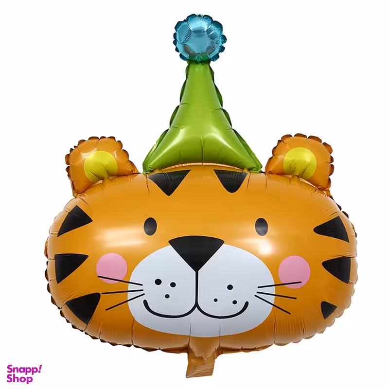 بادکنک فویلی طرح ببر کلاه دار