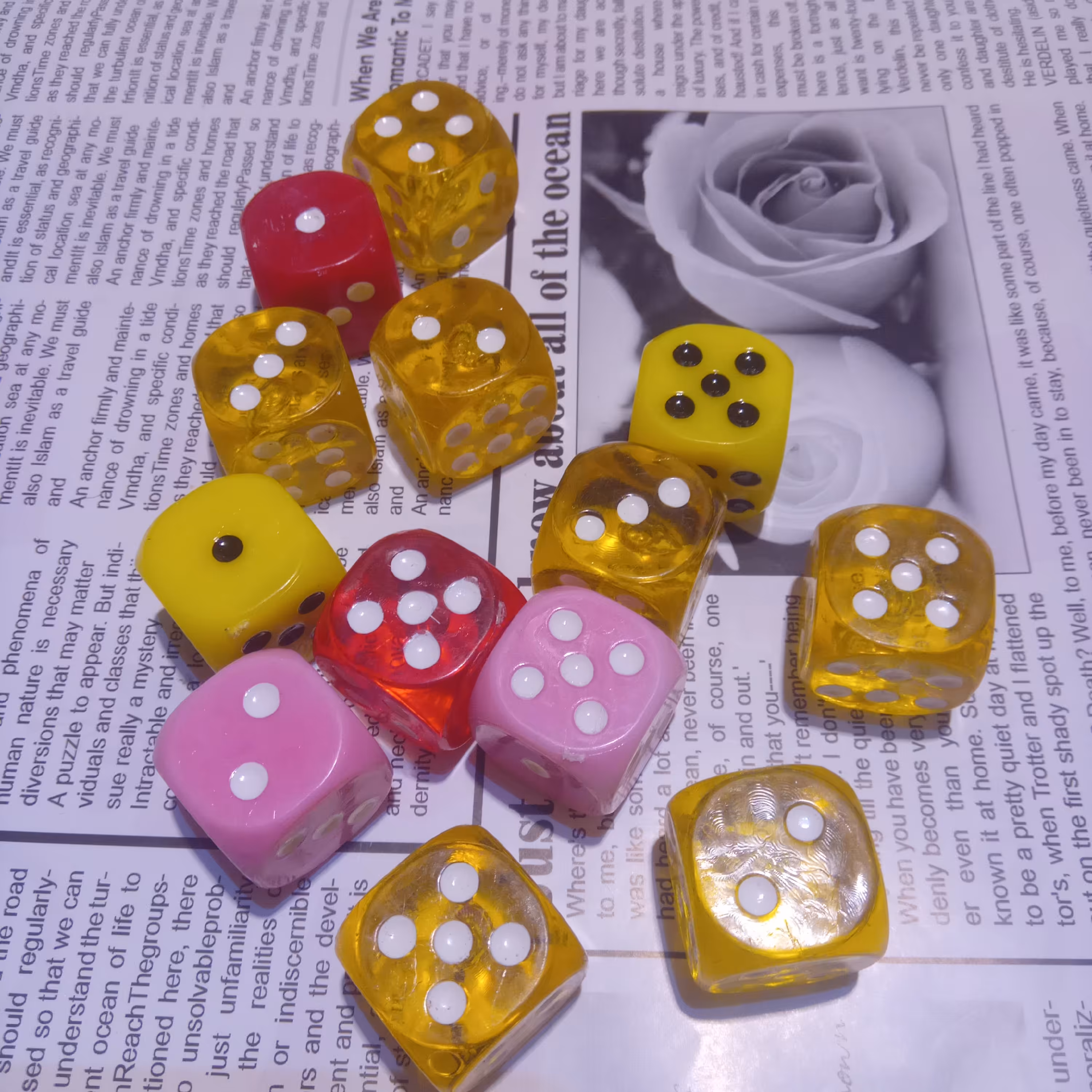 مهره تاس رنگی بزرگ(بهترین انتخاب من)