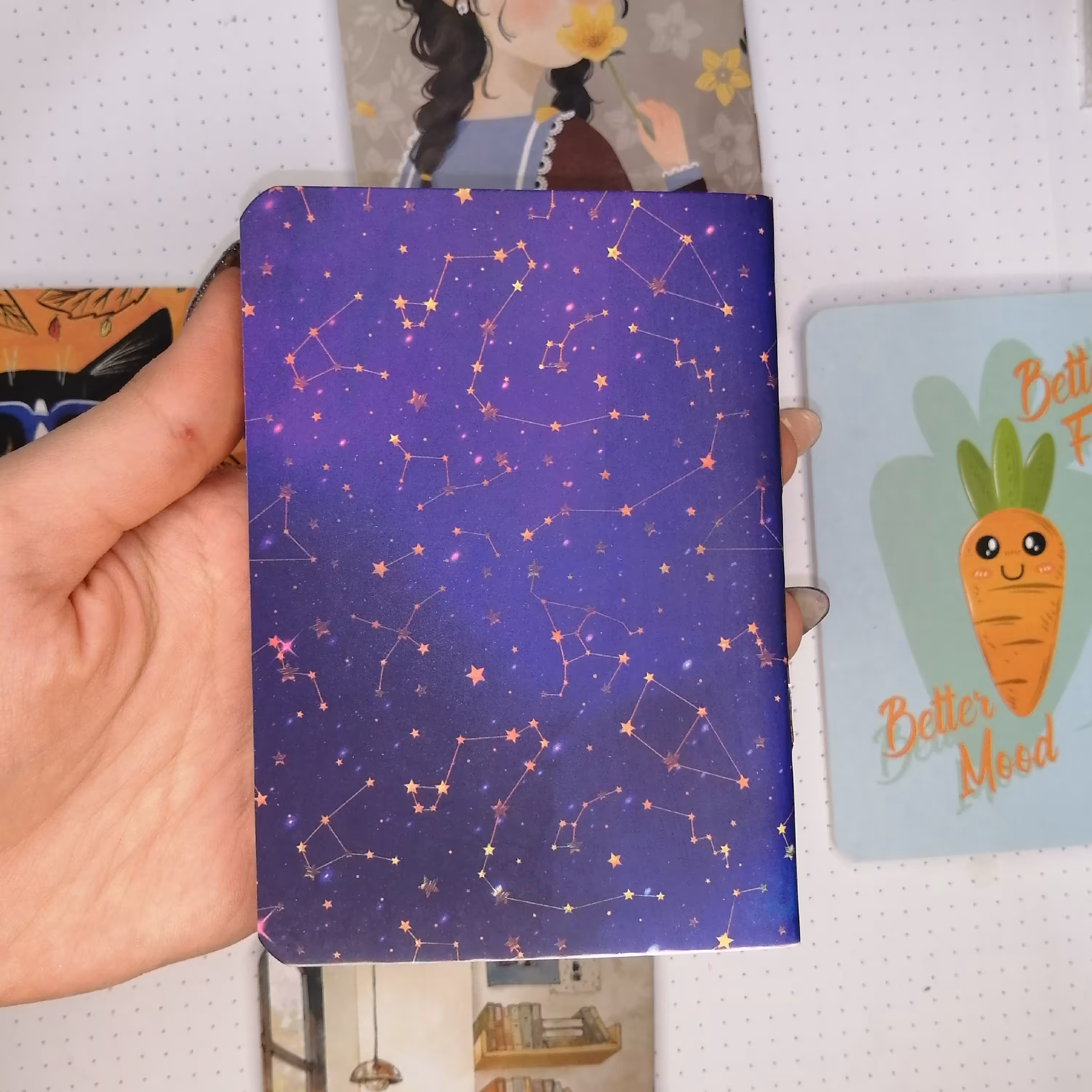 دفترچه یادداشت خط دار پاسپورتی سویل طرح کهکشانی صورت فلکی 