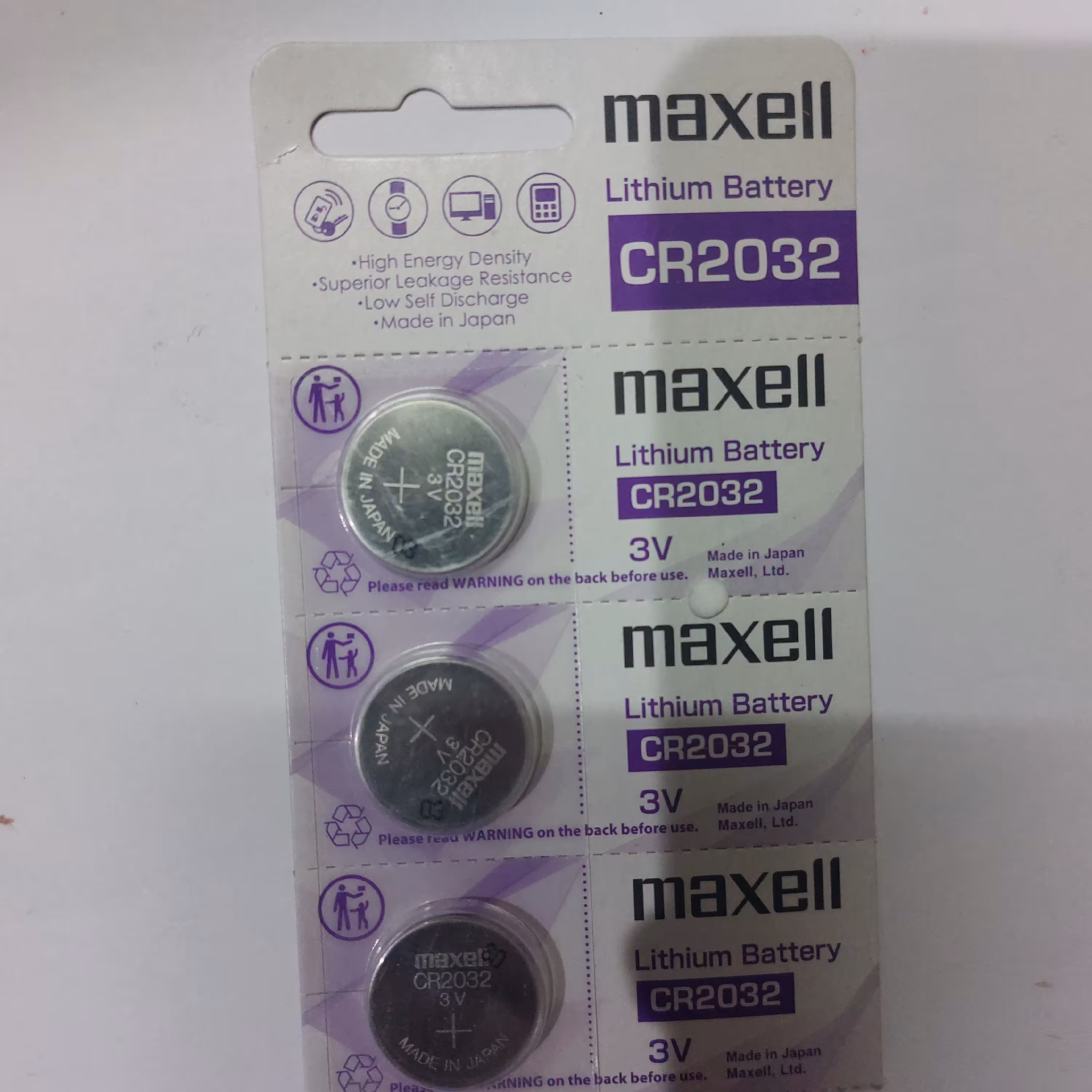 باتری ساعت دیجیتال برند مکسل 3ولت ساخت ژاپن