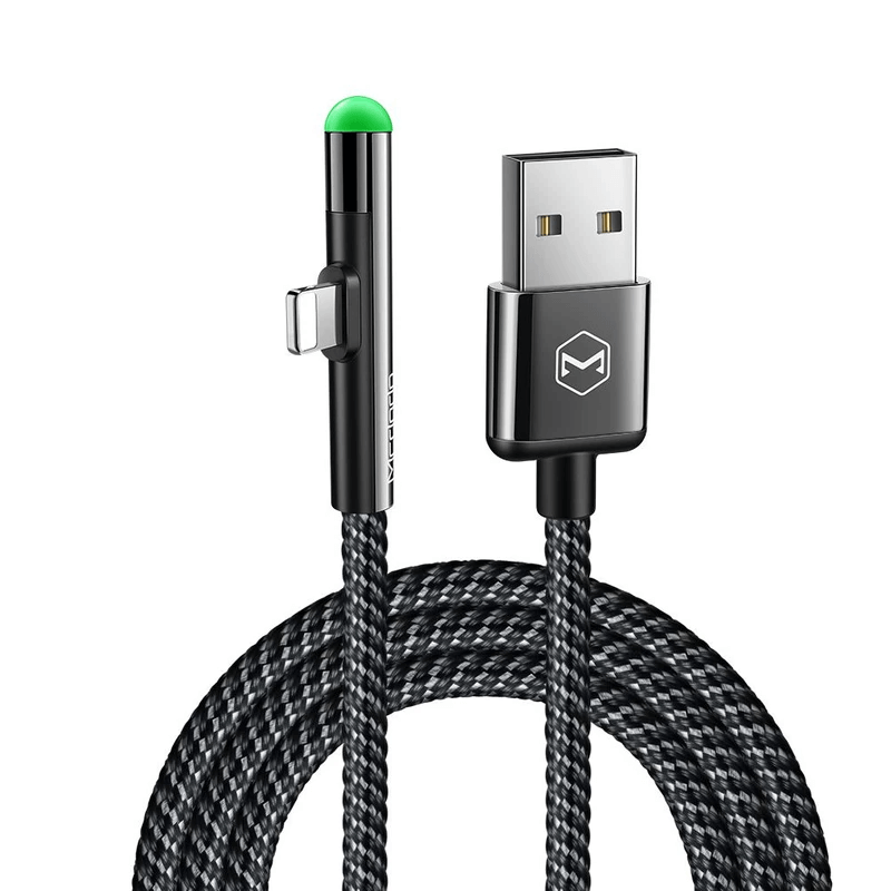 کابل شارژ Lightning آیفون یک سر L از برند مک-دودو مدل CA-627 2A 1.8mMcdodo CA-627 2A 1.8m Lightning Cable
