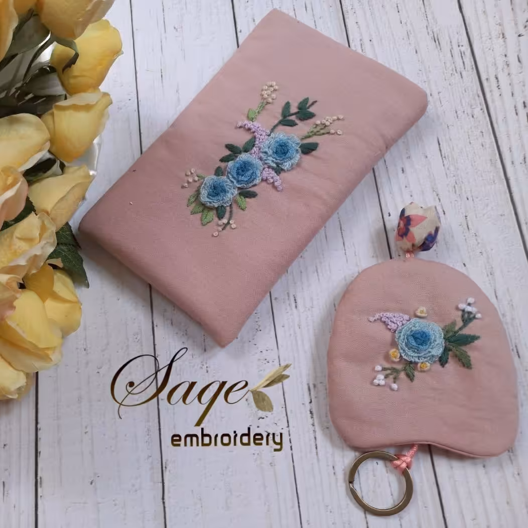 ست جاموبایلی (جا عینکی) گلدوزی