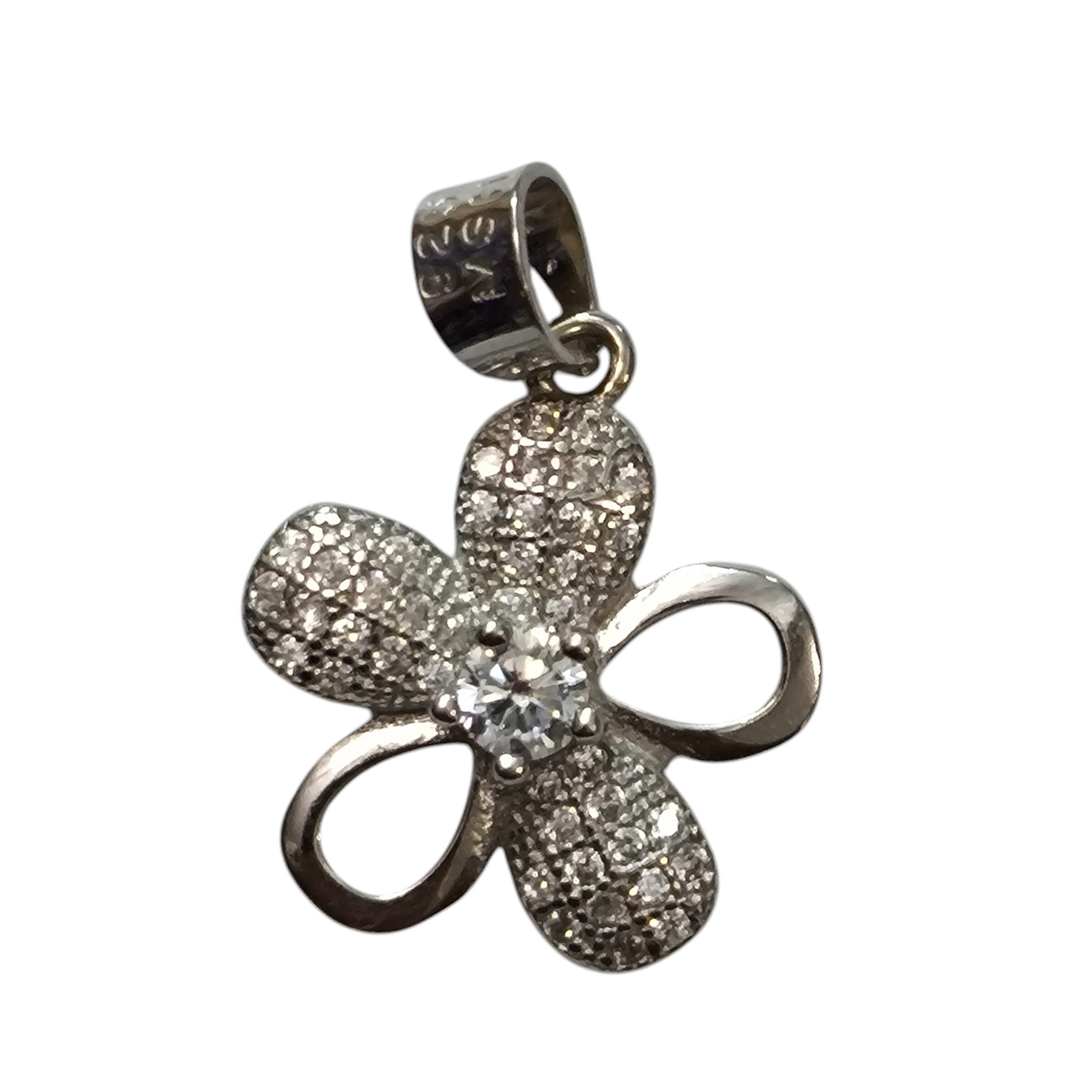 گردنبند نقره گل