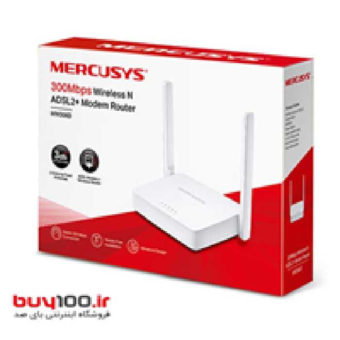 مودم روتر ADSL2 بی‌ سیم مرکوسیس مدل MW-300D