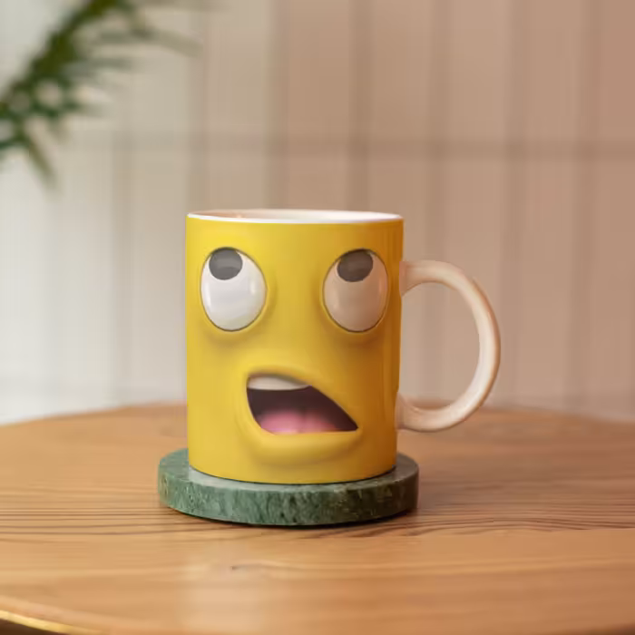 ماگ سرامیکی طرح استیکر تعجب 