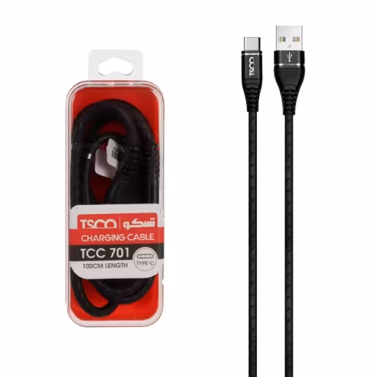 کابل تبدیل USB به USB-C تسکو مدل TCC 701 طول 1 متر