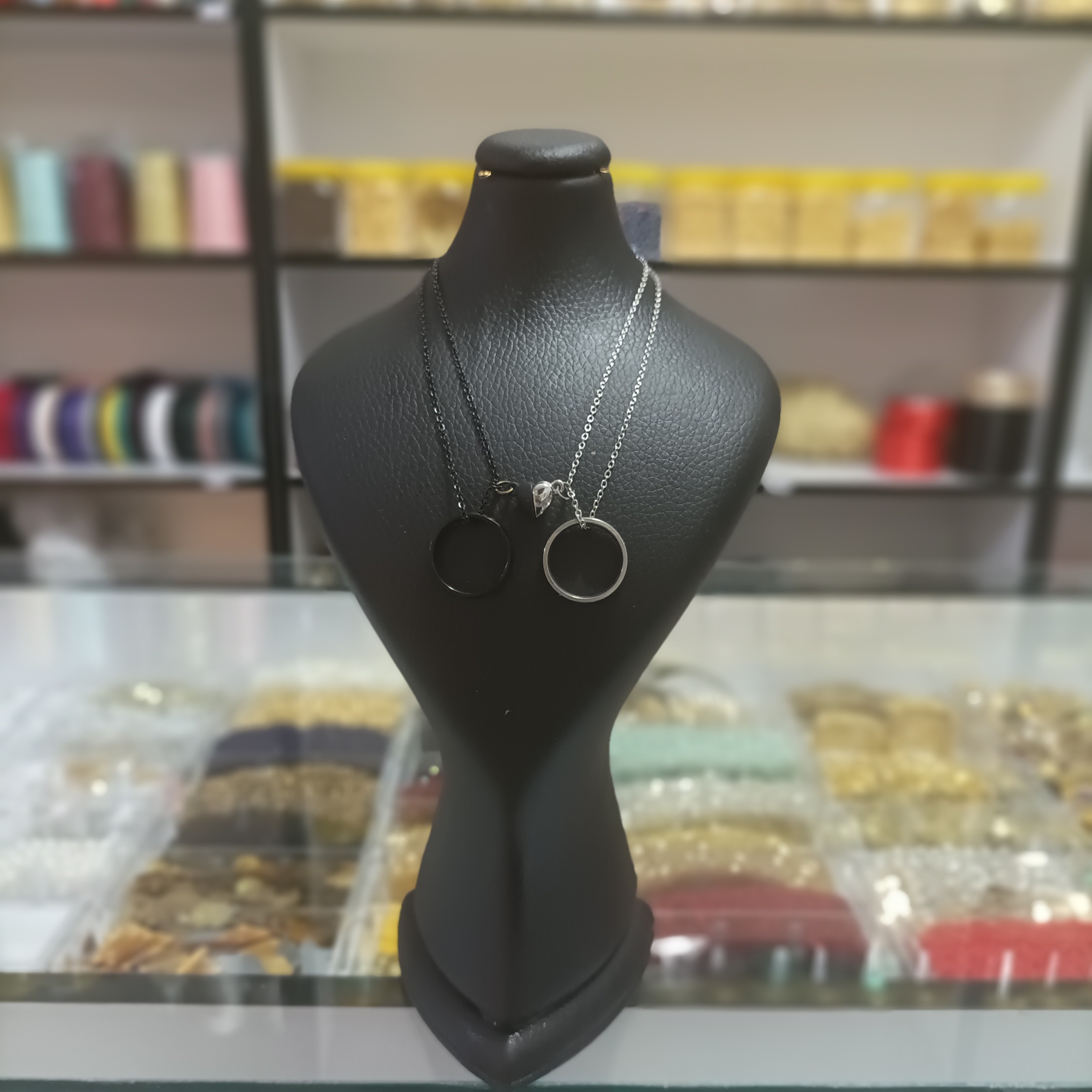گردنبند ست حلقه رینگ استیل رنگ ثابت