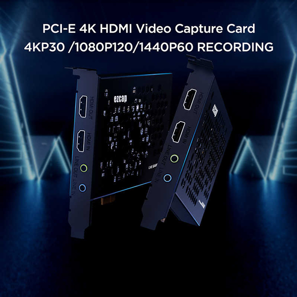 کارت کپچر ایزی کپ Ezcap323 Live Gamer Ultra PCI-E Video Capture Game Record 4K30 HDMI ezcap324