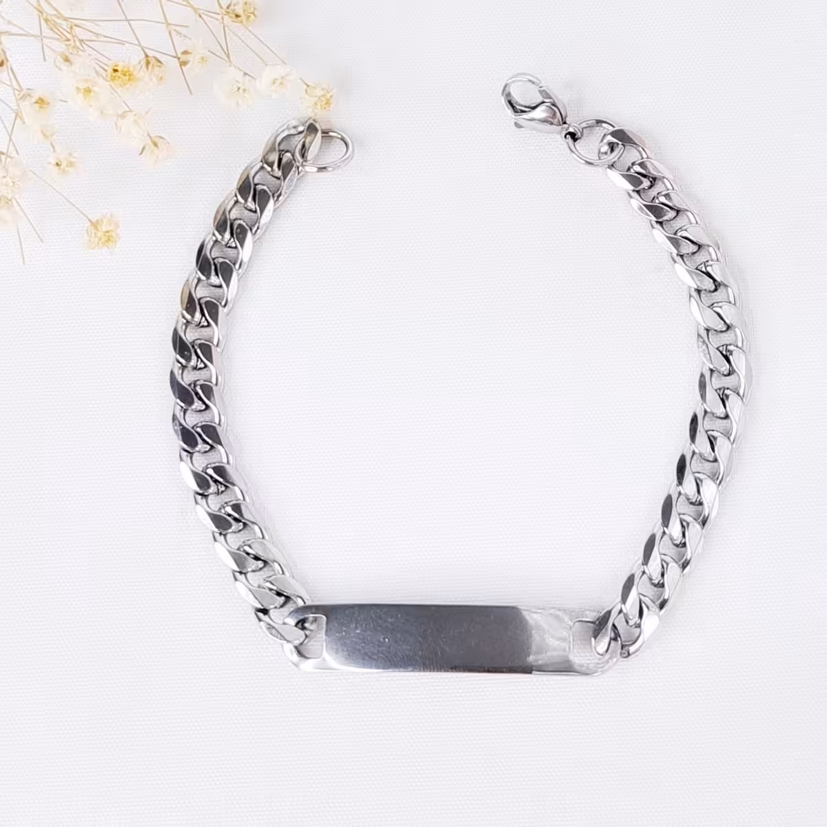 دستبند برند استیل سفید کارتیر کد 10772