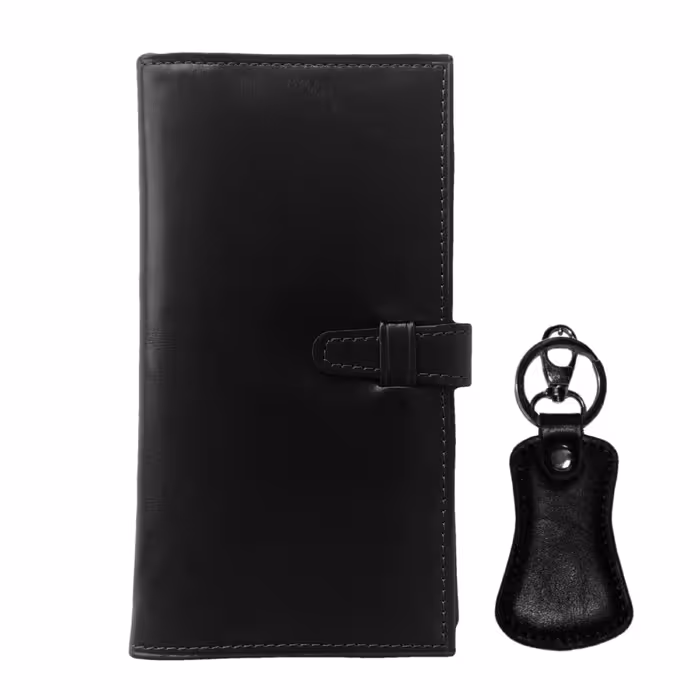 ست کیف پول  و موبایل چرم طبیعی مدیران SET03