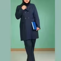 مانتو شلوار زنانه پرشیا مزونی مدل رسمی اداری