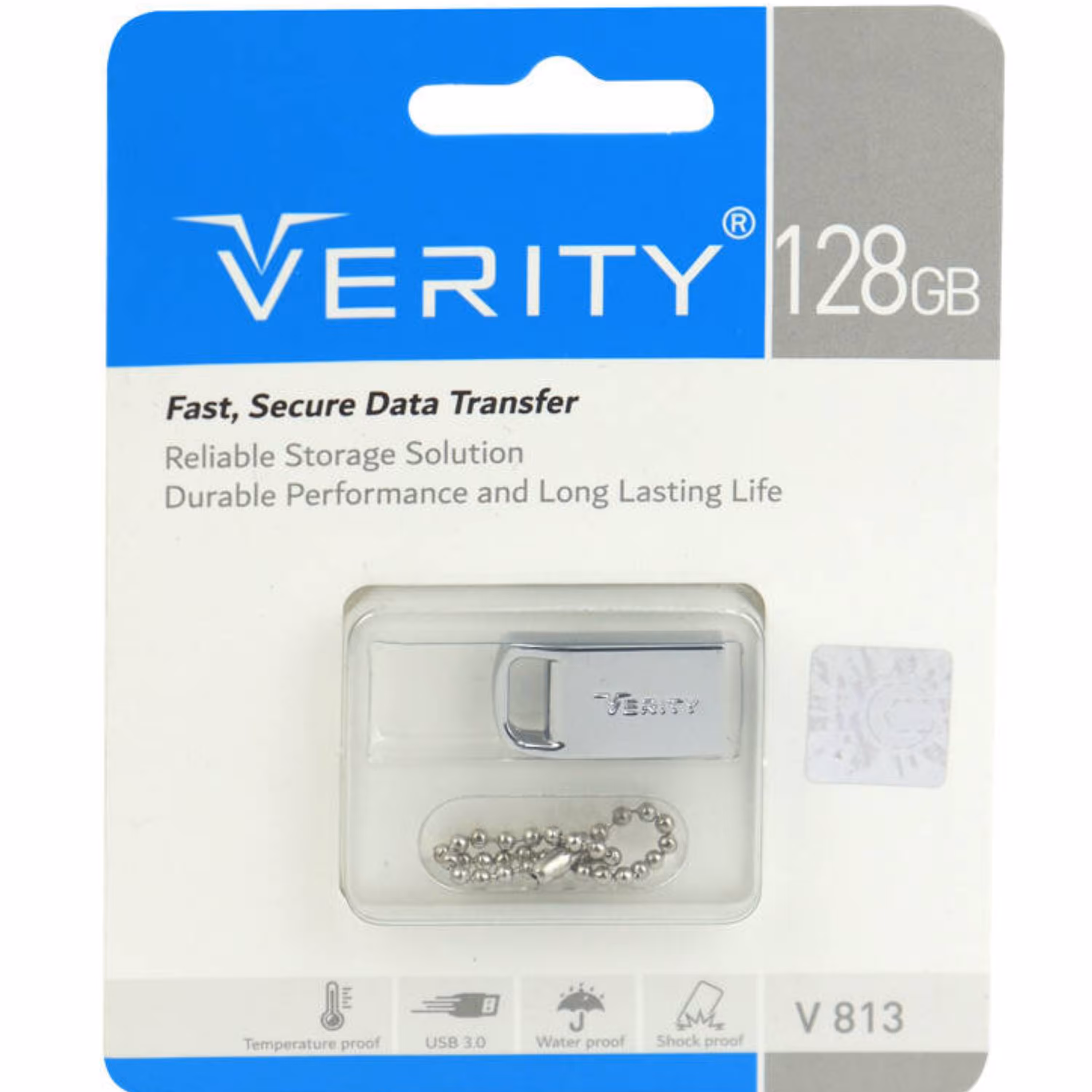 فلش 128GB USB3 Verity V813 با گارانتی مادام العمر