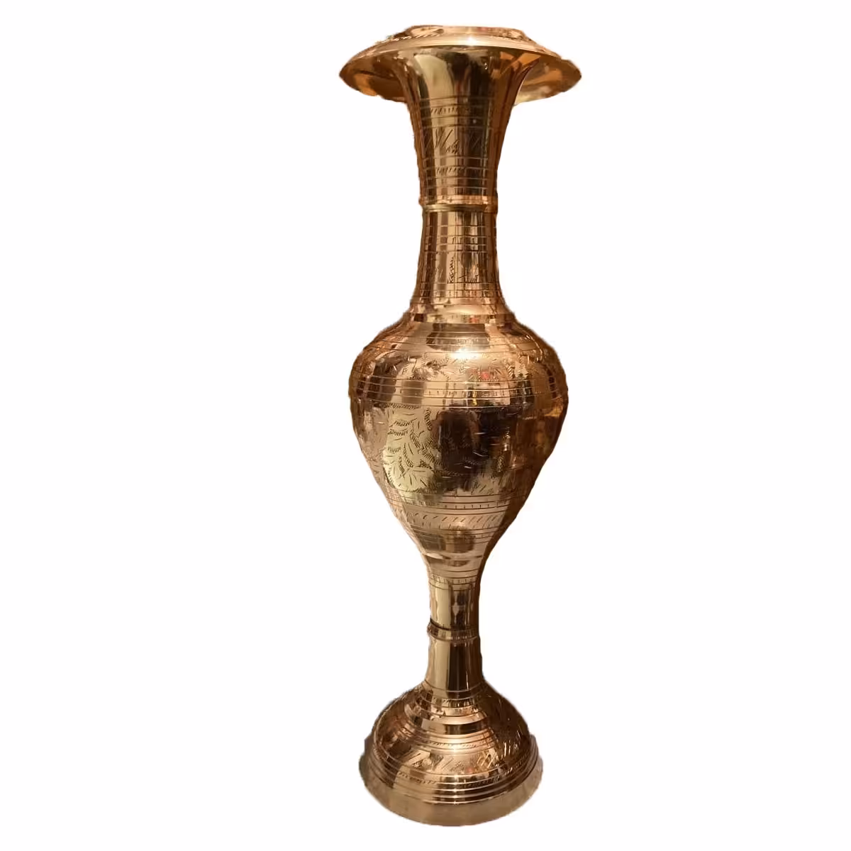 مجسمه گلدان برنجی کنار سالنی زیبا سایز بزرگ وارداتی رنگ ثابت با ارسال رایگان