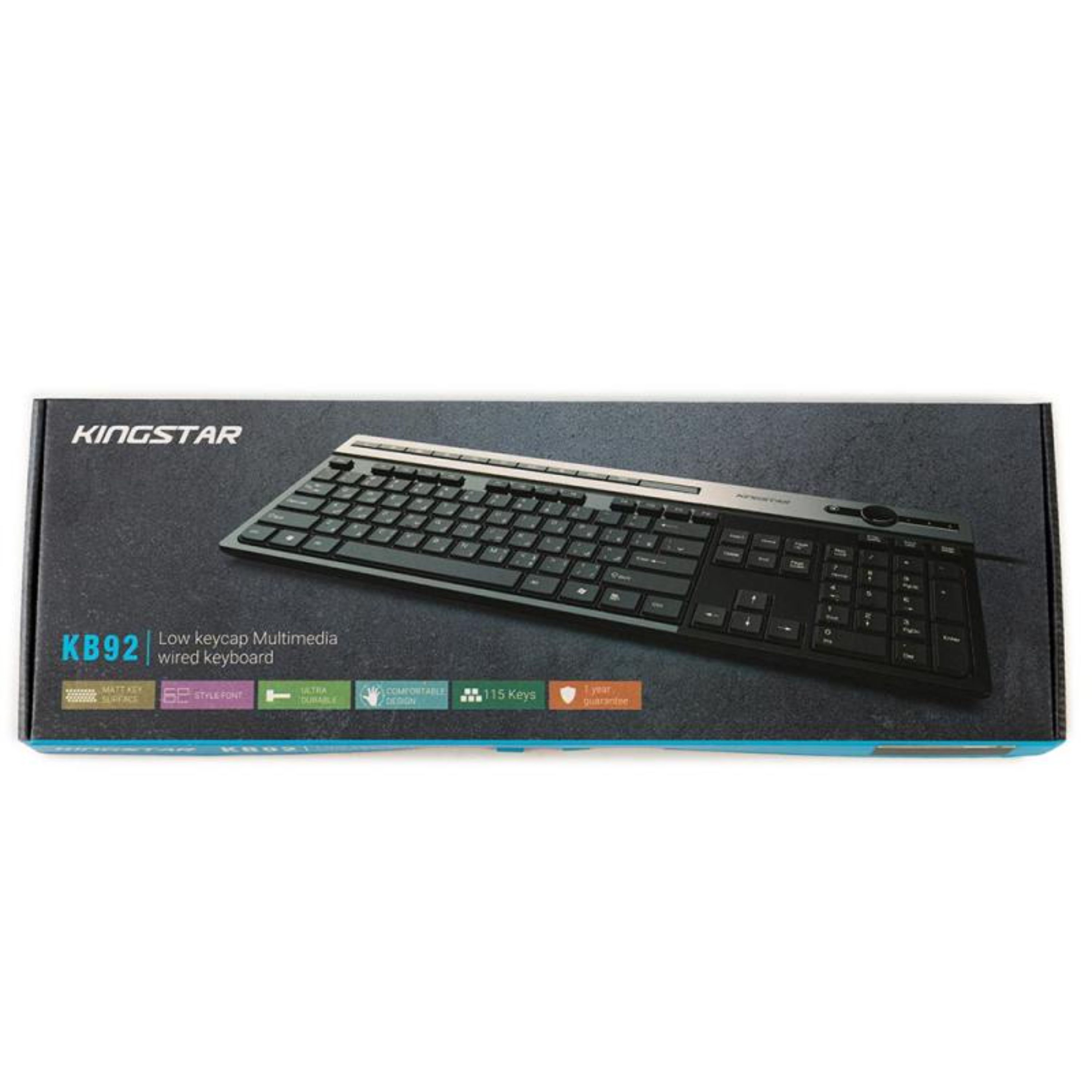 کیبورد سیم دار کینگ استار مدل KB92